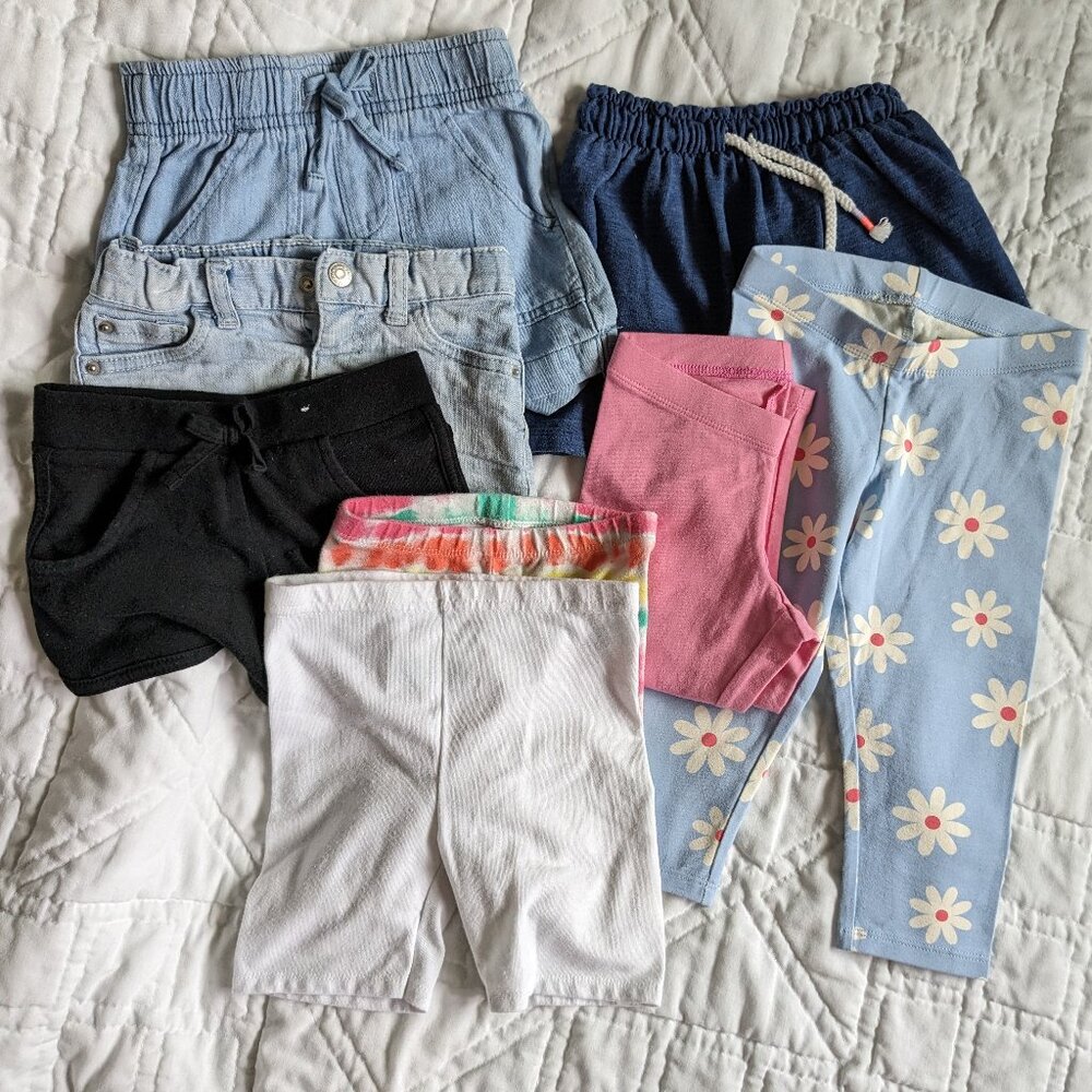 8 piece Spring Summer/warm weather shorts and capris bundle - half nwot